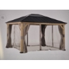 Image 1 : Brand New Universal Gazbeo 9'x9' Tan Color Mosquito Netting & Privacy Curtain Set Only