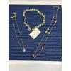 Image 2 : Beautiful Costume Necklaces and Bracelet - 2 Necklaces -One with Blue Stone -Coach Bracelet with Tag