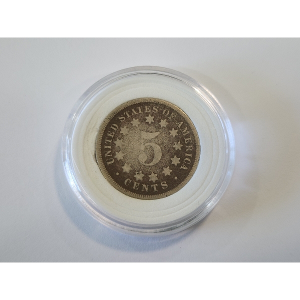 1867 United States Sheild Nickel 