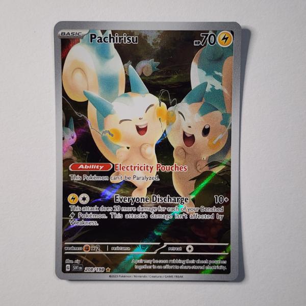 Pachirisu 208/198 Holo Rare Pokemon Trading Card