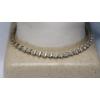 Image 1 : 10K Yellow Gold "S" Link 8" Tennis Bracelet With Diamonds - Weight: 6.5g