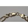 Image 5 : 14K Yellow Gold 8" Figaro Link Style Chain Bracelet - Weight: 18.1g