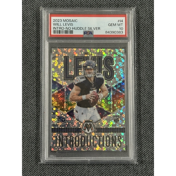 PSA 10 Gem Mint - 2023 Mosaic Will Levis - Intro - No Huddle Silver