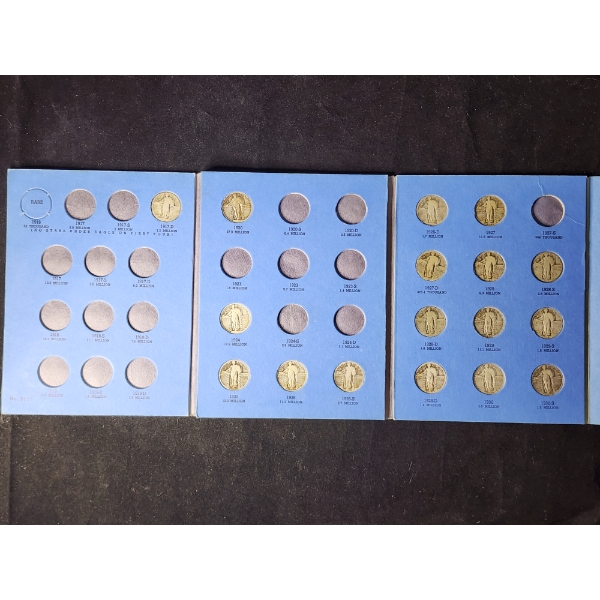 Standing Liberty Quarter Collection Book FT. $4.25 Face Value in 90% Silver 