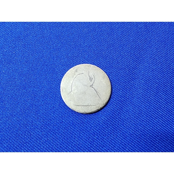 Seated Liberty Silver Half Dollar - Unknown Year, Appears to be 1860's