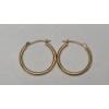 Image 2 : (2) Sets Of Beautiful 14K Yellow Gold Hoop Earrings - Total Weight: 2.2g