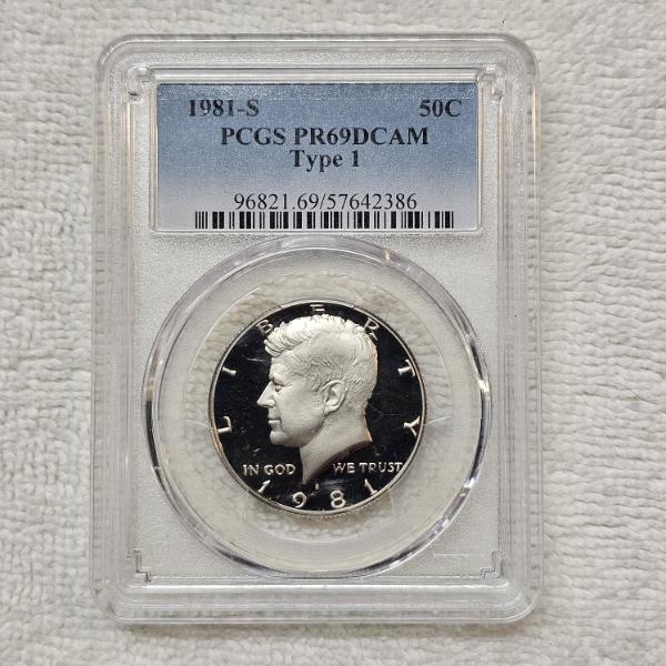 1981-S Kennedy Half Dollar, graded as PR69DCAM by PCGS