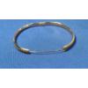 Image 4 : 14K Gold Herringbone Textured Bangle Style Bracelet - Weight: 6.7g