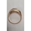 Image 4 : Men's Vintage 14K Yellow Gold Signet Style Ring With Diamonds And Rubies - Size 10 - Weight: 11.5g