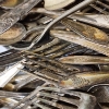 Image 2 : Nice Lot of Assorted Silverplated Silverware Weighing a Total of 5LBS!
