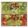 Image 2 : Pure 24k .999 Gold Foil POKEMON "BULBASAUR" Note - Mint - NEW SERIES - Processed in Pure GOLD