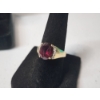 Image 2 : Stunning 14K Gold Ring with Large Ruby Gemstone - Size 6.5 - TW: 4.9g