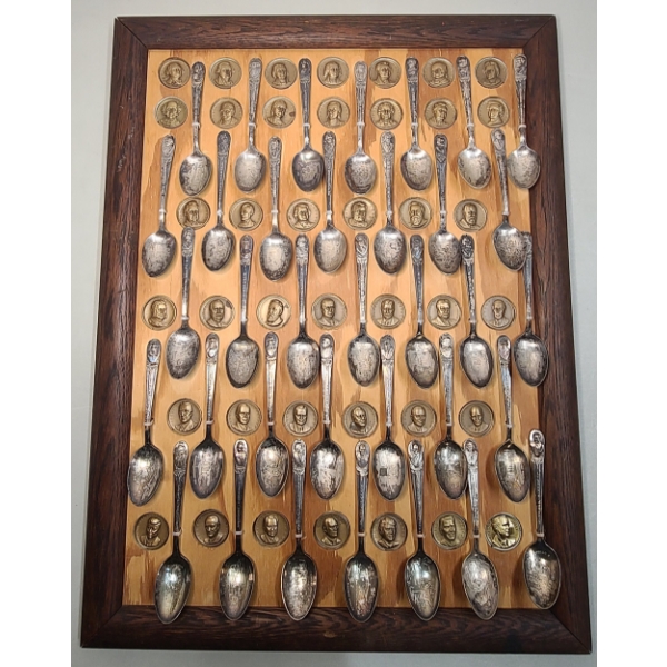 Presidents Commemorative Silverplated Spoon & Medal Collection
