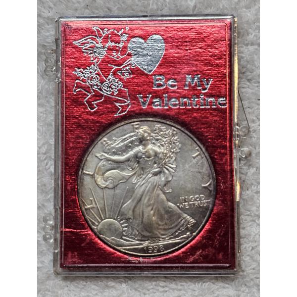 1998 American 90% Silver Eagle Dollar Coin
