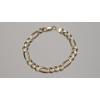 Image 3 : 14K Yellow Gold 8" Figaro Link Style Chain Bracelet - Weight: 18.1g