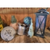 Image 1 : 20" Metal Lantern and Outdoor Decor