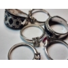 Image 9 : Six Assorted Sterling Silver Rings - Various Syles, Sizes, and Gemstones - Total Weight: 21.3g