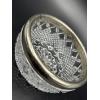Image 5 : Beautiful Silverplate Rimmed Crystal Glass Dish 