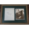 Image 1 : Orson Welles Photograph and Signed Letter - Custom Framed - 22 3/8 x 16 3/4