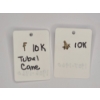 Image 1 : (2) 10K Gold Lapel Pins With Sterling Silver Screw Backings - Just Pins Weight: 0.4g