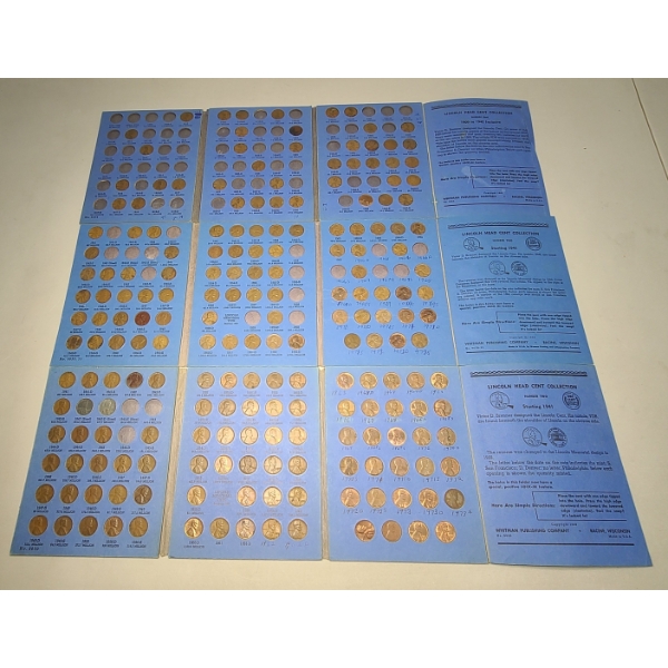(3) Lincoln Head Cent Whitman Coin Collection Books - Face Value: $1.98