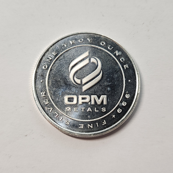 OPM Metals One Troy Ounce .999 Fine Silver Round