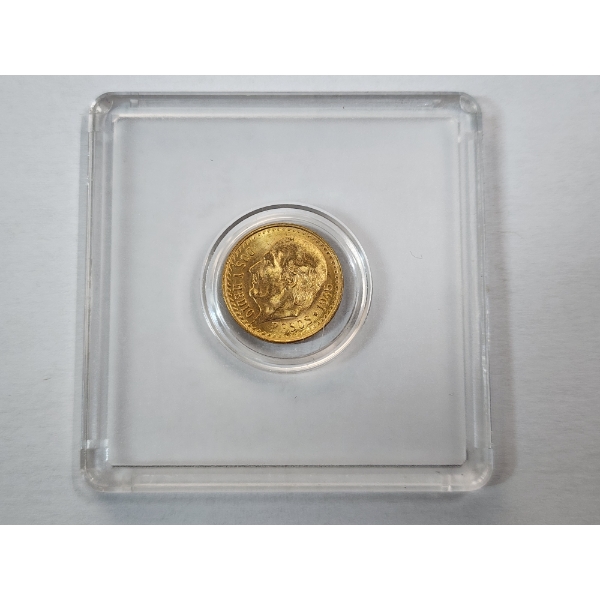 1945 Mexico Estados Unidos Mexicanos 2.5 Peso Gold Coin AGW: 0.0603oz