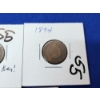 Image 4 : Lot of 5 Indian Head Cents - Including KEY DATES 1861, 1864, 1874