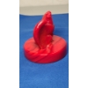 Image 4 : Vintage Fenton Red Art Glass Bicentennial Eagle Paperweight  
Dimensions: 4" x 3.75"