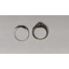 Image 7 : 10K White Gold 1/2 Carat Diamond Engagement Ring Set - Size 5 - Weight: 2.8g