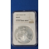 Image 1 : 2007 NGC MS 69 1 oz .999 Fine Silver American Eagle