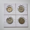 Image 6 : Four Assorted Years United States 90% Silver Washington Quarters - Face Value: $1.00