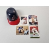 Image 1 : 4 Assorted 2001/2002 Indians Baseball Cards & Indians Mini Baseball Cap Bowl