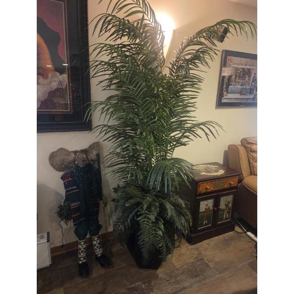 Huge, Lush Green Potted Faux Plant