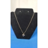 Image 1 : 14K Gold Necklace With 14K Gold Lindy Star Pendant - Total Weight: 12.5g