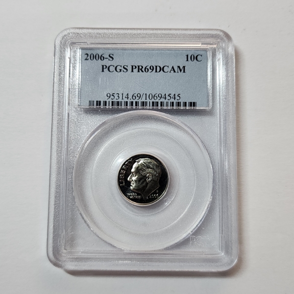 PCGS Graded PR69DCAM United States 2006-S Roosevelt Dime 