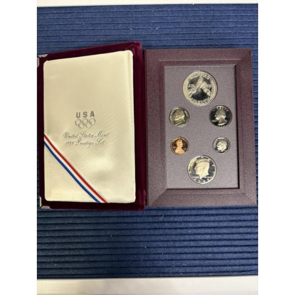 United States Mint 1988 Prestige Set - Includes 1988 Olympiad Liberty Olympics Silver Dollar 
