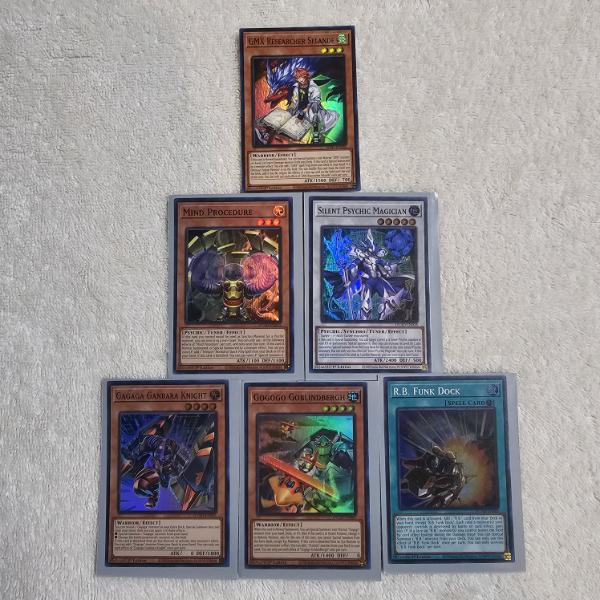 Yu-Gi-Oh! 6-Card Lot - ALL HOLO!!! - ALL 1ST EDITION!!! with Pokemon Sleeves - (see pics)
