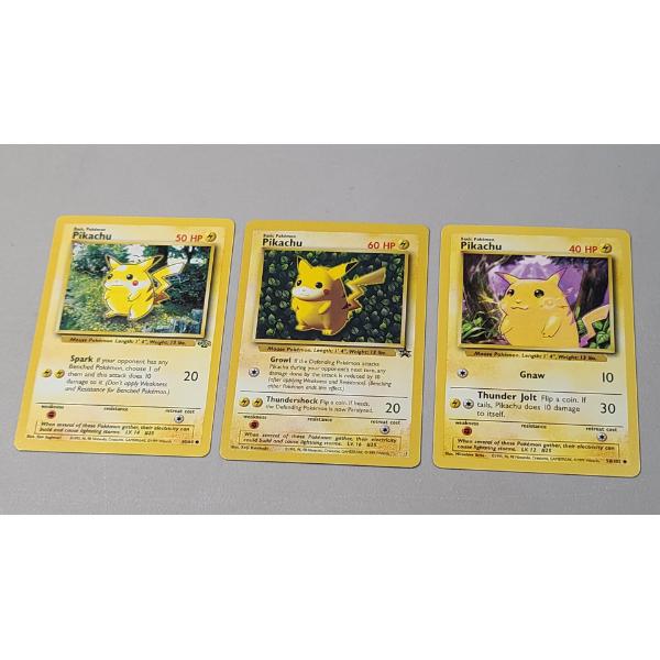 Pokémon TCG Pikachu Promo, Base & Jungle Set Cards