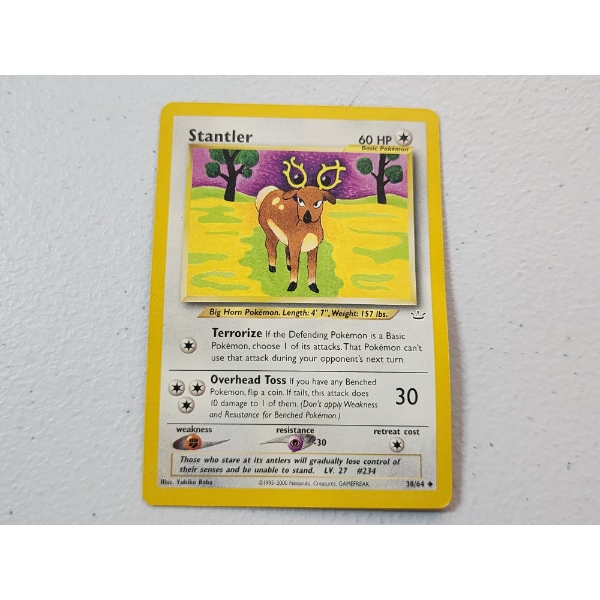 Vintage Pokemon Trading Card: Stantler 38/64