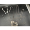 Image 1 : Assorted Costume Chains & Necklaces - Heart - Circle Designs - Bracelets -Etc.
