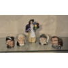 Image 2 : 5 Pcs Royal Doulton Porcelain Includedes Ballon Lady & 4 Midi Toby Mugs - See Pics For Numbering
