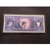 Image 1 : 2016 Prince Purple Rain One Million Dollar Bill In Protective Holder - Mint Condition 