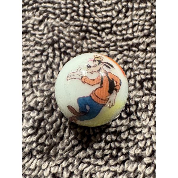 Vintage Disney Goofy Advertising Marble - Excellent Condition 