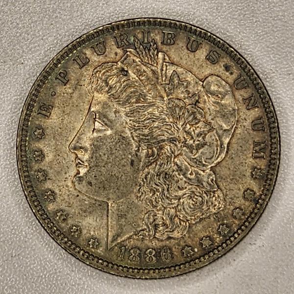 1886 United States Morgan 90% Silver Dollar Coin
