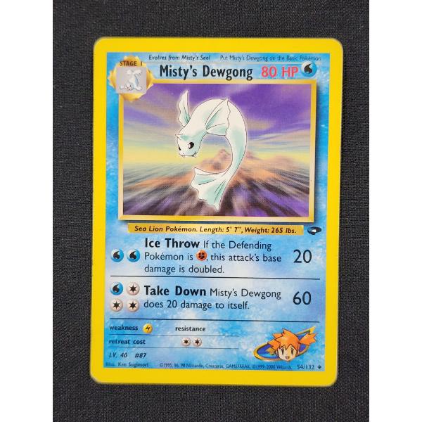 Misty's Dewgong 54/132 Vintage Pokemon Trading Card