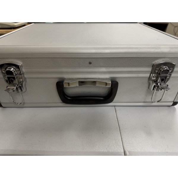 Very Nice Industrial Aluminum Portable Security Lock Box 18" x 6" x 14" - Great Condition
