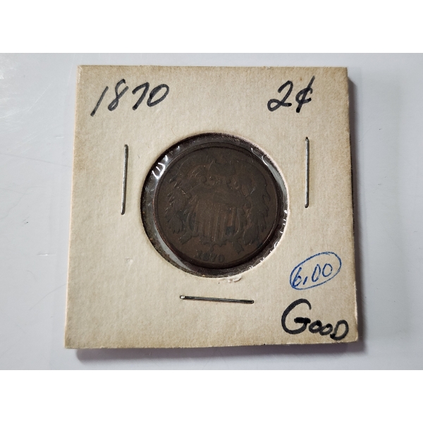 1870 United States Two-Cent Piece 