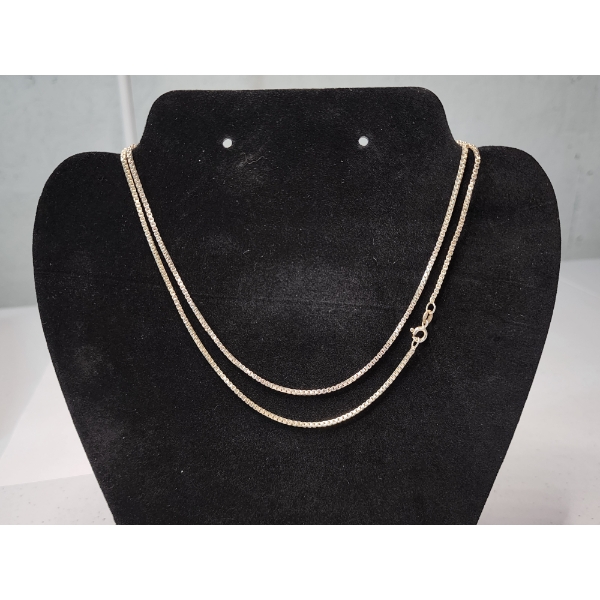 Extra Long Sterling Silver Chain Necklace - 30" - TW: 9.9g
