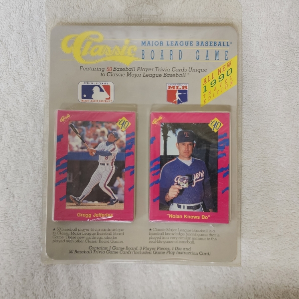 Sealed 1990 Classic Major League Baseball Board Game Travel Edition